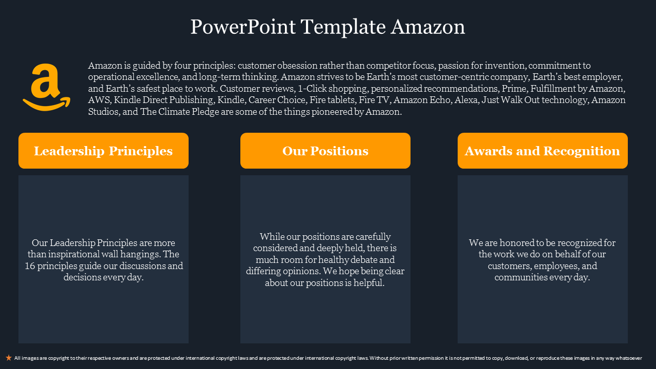 Free PowerPoint Template Amazon